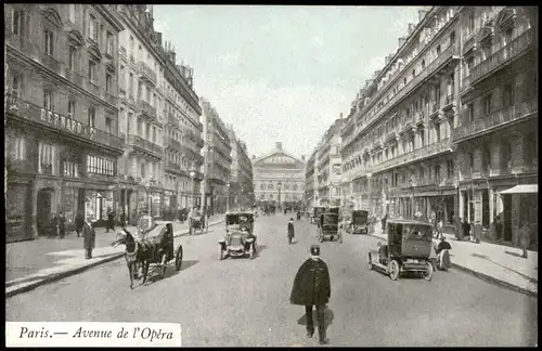 CPA Paris Avenue de l´Opera 1910