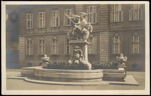 Ansichtskarte Ansbach Partie am Luitpoldbrunnen 1930