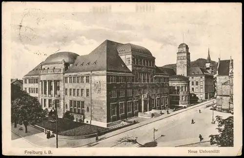 Ansichtskarte Freiburg im Breisgau Neue Universität 1919