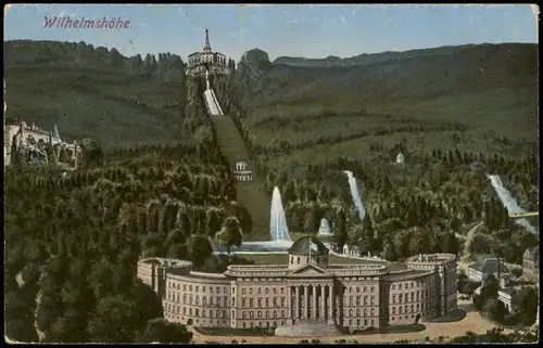Ansichtskarte Bad Wilhelmshöhe-Kassel Cassel Herkules 1915   im 1.WK Feldpost