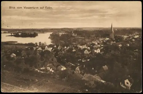 Ansichtskarte Eutin Panorama-Ansicht Blick vom Wasserturm 1920