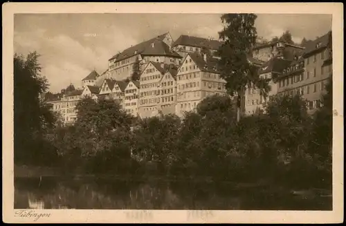 Ansichtskarte Tübingen Häuser Partie am Neckar 1927