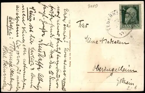 Ansichtskarte Tegernsee (Stadt) Panorama-Ansicht 1911