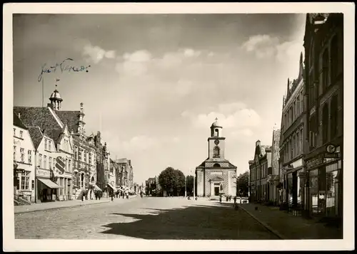 Ansichtskarte Husum Grossstrasse Großstraße 1942