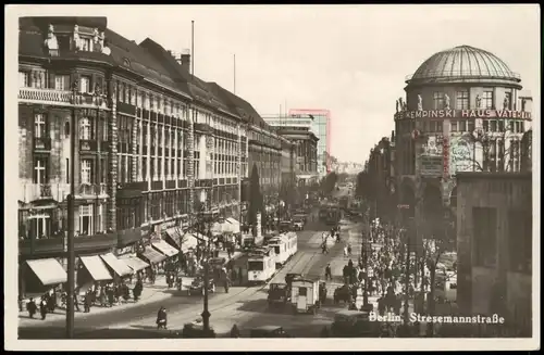 Kreuzberg-Berlin Stresemannstraße, Tram Straßenbahn, Geschäftsstraße 1940