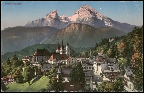 Ansichtskarte Berchtesgaden Panorama-Ansicht 1927