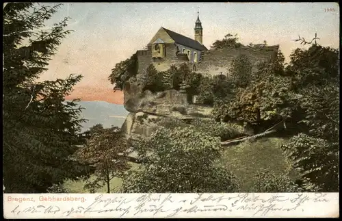 Ansichtskarte Bregenz Gebhardsberg 1905