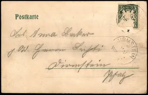Ansichtskarte Kaiserslautern Gewerbemuseum 1908