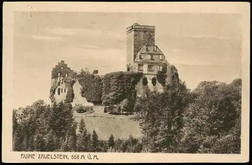 Ansichtskarte Bad Teinach-Zavelstein Burgruine Zavelstein 1921