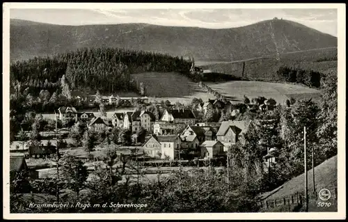 Brückenberg-Krummhübel Karpacz Górny Karpacz Panorama der Schneekoppe 1940