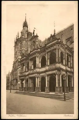 Ansichtskarte Köln Rathaus (Town Hall Building) 1910