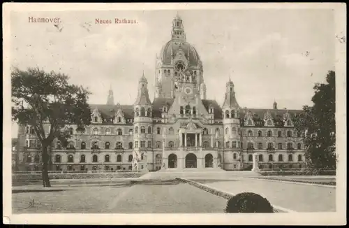 Ansichtskarte Hannover Neues Rathaus 1913