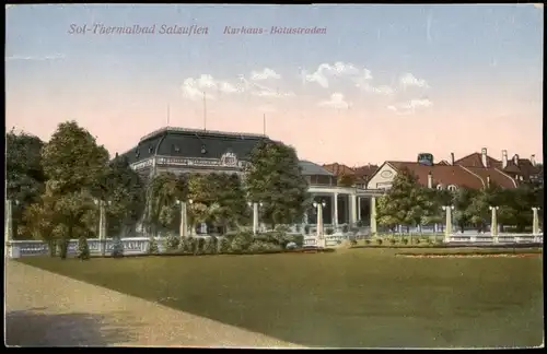 Ansichtskarte Bad Salzuflen Sol-Thermalbad Kurhaus Balustraden 1910