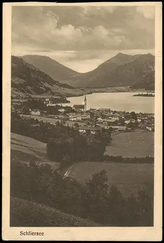 Ansichtskarte Schliersee Panorama-Ansicht 1920