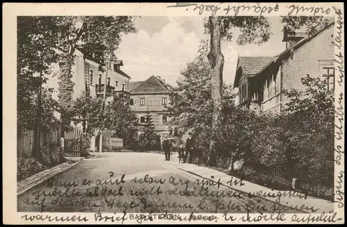 Ansichtskarte Bad Steben Badestraße 1918
