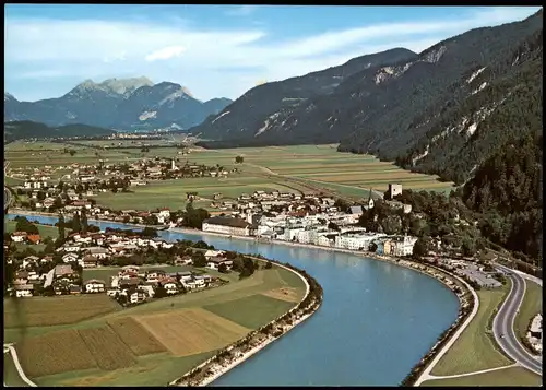 Ansichtskarte Rattenberg Umland-Ansicht Radfeld mit Kaisergebirge 1993