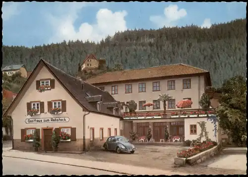 Bühlertal PENSION Gasthaus zum Rebstock BESITZER: LUDWIG HORTH, VW KÄFER 1959