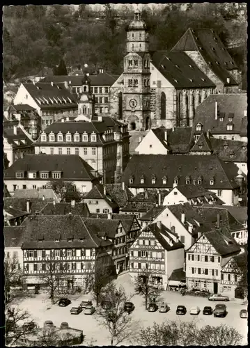 Schwäbisch Hall Mittelalterlicher Stadtkern Haalplatz   Michaelskirche 1969