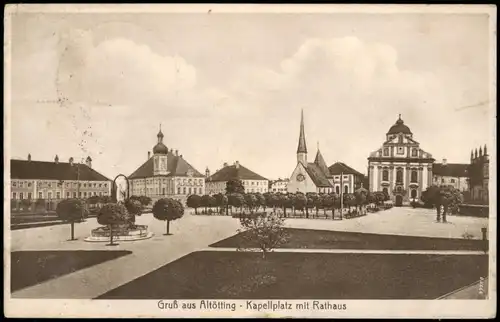 Ansichtskarte Altötting Kapellenplatz 1934