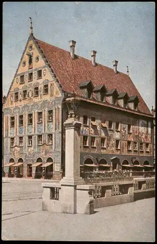 Ansichtskarte Augsburg Weberhaus 1922