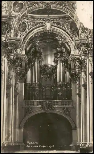 Ansichtskarte Passau Dom St. Stephan - Orgel. Fotokarte 1924