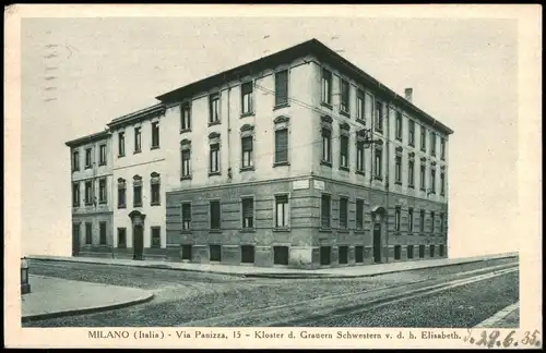 Mailand Milano Via Panizza, 15 - Kloster  Grauern Schwestern  Elisabeth. 1935