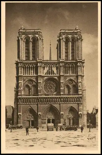 CPA Paris Kathedrale Notre-Dame de Paris 1928