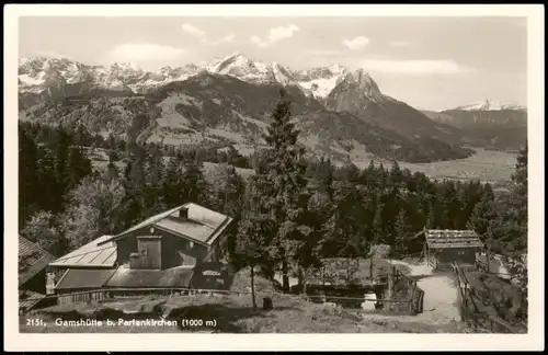 Ansichtskarte Garmisch-Partenkirchen Gamshütte 1932