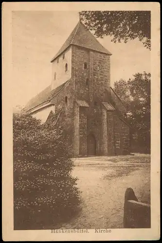 Ansichtskarte Hankensbüttel Partie an der Kirche 1922