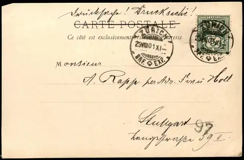 CPA Grenoble Stadt und Alpen 1901