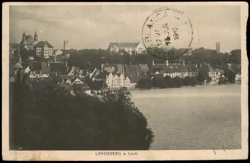 Ansichtskarte Landsberg am Lech Blick auf die Stadt 1912