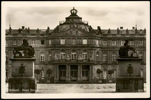 Ansichtskarte Stuttgart Neues Schloss (Castle) 1936