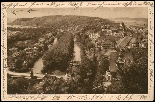 Ansichtskarte Tübingen Panorama-Ansicht 1926