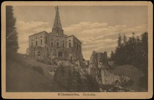 Ansichtskarte Bad Wilhelmshöhe-Kassel Cassel Herkules und Kaskaden 1920