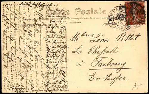 CPA Paris PARIS Buttes-Chaumont Entrée du Pont suspendu 1911