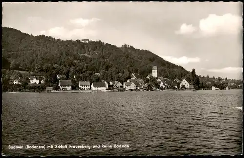 Ludwigshafen Bodensee Bodman  Bodensee Schloß Frauenberg und Ruine Bodman 1960