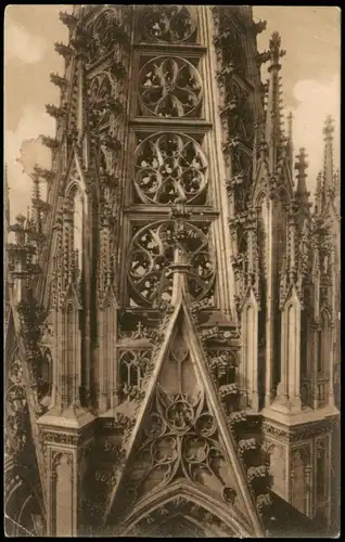 Ansichtskarte Köln Kölner Dom Turm Partie 1960/1920
