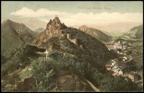 .Nordrhein-Westfalen Ahrtal - Landschaft Blick vom Weissen Kreuz 1910