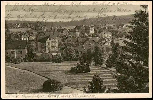 Oberhof (Thüringen) Blick v. Parkhotel Wünscher Panorama-Ansicht 1927