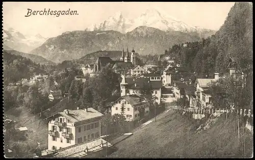 Ansichtskarte Berchtesgaden Panorama-Ansicht Ortsansicht 1909