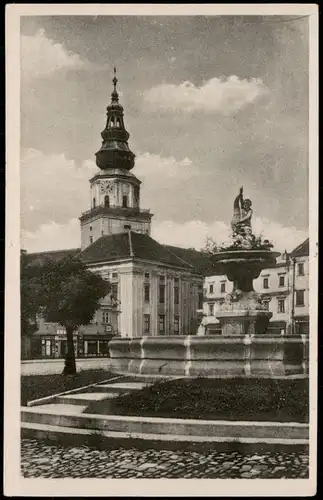 Postcard Kremsier Kroměříž Schloss / Zámek 1943  gel. Nachrichten Feldpost WK2