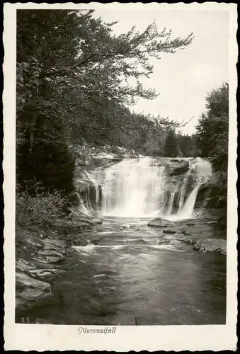 Postcard Harrachsdorf Harrachov Der Mummelfall / Mumlavský vodopád 1931