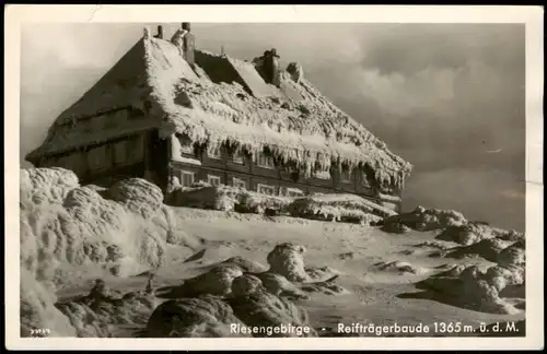 Hirschberg (Schlesien) Jelenia Góra Reifträgerbaude im Winter 1932