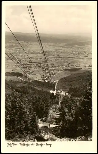 Reichenberg Liberec Jeschken (Ještěd) mit Bergbahn Panorama 1940