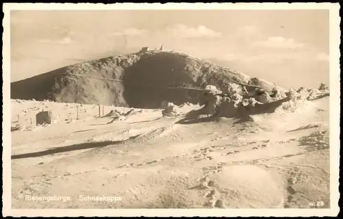 Krummhübel Karpacz Schneekoppe (im Riesengebirge) Sněžka/Śnieżka 1940