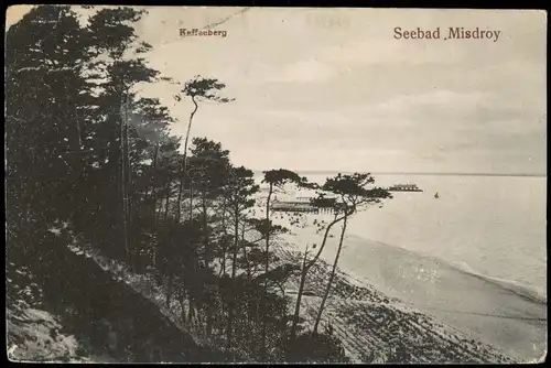 Misdroy Międzyzdroje Strand des Seebad, Ostsee, Kaffeeberg 1920