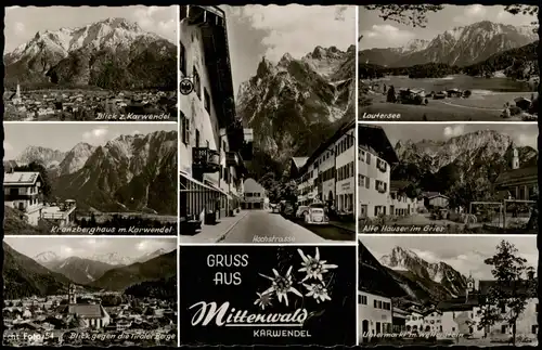 Ansichtskarte Mittenwald Gruss-Aus-Mehrbildkarte 1960