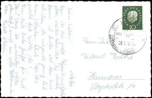 Ansichtskarte Mittenwald Gruss-Aus-Mehrbildkarte 1960