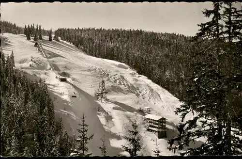 Feldberg (Schwarzwald) Umland-Ansicht Partie Ski-Stadion Fahler Loch 1960