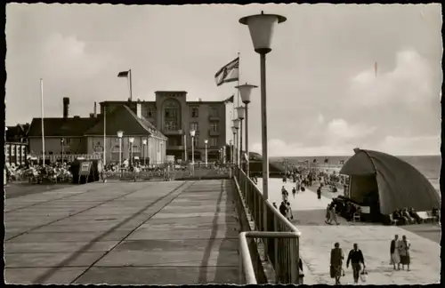 Ansichtskarte Westerland-Sylt Promenade, Nordsee Heilbad 1968